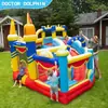 Castillo inflable pequeño para niños, parque infantil interior, tobogán inflable, cama elástica para casa, castillo inflable de tela Oxford