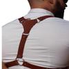 Acessórios de Roupas com Alça Vintage Alça de Ombro Acessórios para Camisa Masculina Cinto Cinto Peitoral Bartender Cinto de Couro Nostálgico