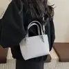 Bolsa Saco Simples Estilo Coreano com Padrão de Lichia para Mulheres 2026 Primavera Nova Design de Nicho Versátil Bolsa de Ombro Wing