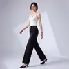 Calça jeans reta estilo coreano Yizhi para mulheres, calça longa de perna larga vintage lavada de cintura alta para outono, calça casual versátil para mulheres