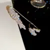 Pulseira Anel Integrada Flor Zircônia Ultra Brilhante Transfronteiriça Europeia e Americana, Pulseira de Luxo Leve de Alta Qualidade com Senso de Design, Joias Femininas