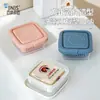 Caja de jabón de doble capa con drenaje BNBS para baño del hogar, caja de almacenamiento de jabonera anti-empapado para encimera
