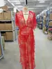 Nueva lencería sexy europea y americana, vestido de tentación sexy, vestido de encaje negro de manga corta con abertura, vestido de talla grande, venta al por mayor 9078