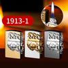 Encendedor de corona tridimensional retro de calavera con rueda de esmerilado de llama abierta, encendedor de gas de rueda de esmerilado antiguo, suministro de comercio exterior, exportación