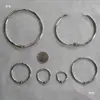 Anillos para Colgar Cortinas Cortina de Ducha Ganchos a Presión Móviles Anillas de Acero para Llaveros Accesorios para Palo de Bandera y Póster