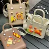 Bolsa Portátil de Eva para Praia com Furos DIY 2024 Nova Venda Quente de E-commerce Transfronteiriço Bolsa Quadrada Pequena Impermeável para Armazenamento