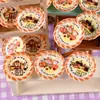 Plato de pan para perro, plato de pan de simulación de resina, casa de muñecas DIY, juego de comida en miniatura, modelo de tienda de conveniencia