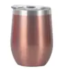 Amazon Cross-border 12ozU Copo de Ovo 304 Aço Inoxidável Camada Dupla Comércio Exterior Barriga Fria Copo Casca de Ovo Vinho Tinto