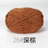 Yipian Fio de Algodão Leite de 4 Fios Algodão Penteado Lã Bola Meada DIY Feito à Mão Tricotado Linha Cachecol Bebê Linha Crochê Boneca