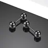 Popular Set de Pendientes de Acero Inoxidable Set de Gama Alta de Nicho Pendientes Negros de Mancuerna Personalizados para Hombre Amazon