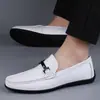 Zapatos de Hombre Transfronterizos, Zapatos de Primavera sin Cordones, Zapatos de Conducir sin Cordones, Mocasines Planos de Primavera, Zapatos Pequeños de Cuero, Zapatos Casuales de Talla Grande