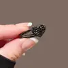 Mini Pinza para el Cabello Lazo Corazón Pedrería Flequillo Lateral Pinza Estilo Coco Pinza de Pico de Pato Accesorios para el Cabello para Mujeres Sensación de Alta Gama