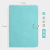 Caderno Espessado Personalizado Versátil A5 Fivela Redonda A5 Toque de Couro Caderno de Negócios Personalizado Caderno de Superfície Macia com Logotipo Impresso