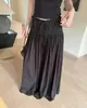 Calça Saia Cascata/Novo Estilo Primavera e Verão Calça Longa Plissada Calça Wide Leg Calça Casual Solta Fluida para Mulheres