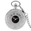 Retro Charm Preto Unissex Moda Roman Digital Quartz Steampunk Relógio de Bolso Colar Pingente Corrente Presente