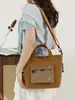 Bolsa de Lona Retro para Estudiantes, Bolsa para Tutorías, Bolso Cruzado Ins Estilo Japonés, Bolsa Casual de Gran Capacidad para Estudiantes de Preparatoria, Bolsa para Mujer