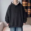 Sudadera con capucha para hombre, nuevo estilo primavera/otoño, estampado de letras estilo americano, jersey casual de peso pesado para adolescentes