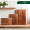 Tábua de Corte de Madeira Personalizada para Cozinha Conjunto de Tábuas de Corte de Madeira de Acácia Tábua Espessa de Madeira Maciça para Carne Queijo Frutas Legumes