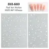 Pegatinas para Uñas Cielo Estrellado Estilo Francés, Líneas Planas Versátiles, Corazones, Estrellas, Pegatinas para Uñas DIY, Accesorios, Estilo Dh