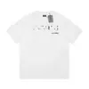 Camiseta de Verano Cruzada Bale25Ss Nuevo Estilo 260g Algodón Peinado Puro Hilo Doble Logo Impreso Lujo Accesible para Hombre y Mujer Manga Corta