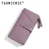 Nuevo Bolso de Mujer de Comercio Exterior Otoño con Patrón de Lichi Largo, Doble Cremallera, Múltiples Ranuras para Tarjetas, Billetera con Monedero