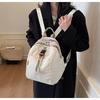 Mochila de Tela de Nylon Transfronteriza para Mujer de Gran Capacidad Casual Nicho Estudiante Mochila Escolar Estilo Coreano Versátil Ligera Mochila de Viaje