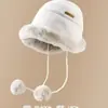 Chapéu Mongol de Pelúcia Feminino para Outono e Inverno, Acabamento Espesso em Pele Sintética, Cor Sólida, Proteção de Orelha, Moldador de Rosto, À Prova de Frio, Chapéu Quente