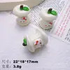 Gatinho 3D Caroço de Maçã DIY Grampo de Cabelo Elástico Sapato de Madeira Flor Pingente de Celebridade da Internet Acessório para Capa de Celular Peças de Resina