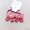 Versão Coreana de Primavera do Grampo de Cabelo Infantil Flor de Cerejeira, Presilha de Cabelo Laço Rosa e Fofo, Tiara Borboleta, Estojo de Couro para Menina