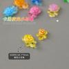 Accesorios de Arte para Uñas de Dibujos Animados, Sensación Popular de Internet, Tortuga Pequeña Transparente tipo Hielo que Brilla en la Oscuridad, Lindos Accesorios de Decoración para Uñas Portátiles de Resina de Colores