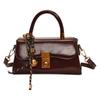 Bolso Satchel de Otoño e Invierno para Mujer 2025 Nuevo Trendy Retro Bolso Cuadrado Pequeño Versátil Multifuncional de Un Hombro Cruzado para Mujer