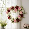 Guirlanda de Rosas Artificiais de Primavera em Estoque Transfronteiriça Guirlanda Romântica de Dia dos Namorados Decoração Pendurada na Porta Adereço de Fotografia