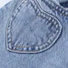 Primavera de 2026 Novo Estilo Moda Europeia e Americana Versátil Cintura Alta Emagrecedor Perna Reta Rasgado Jeans 0695012