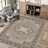Alfombra plegable lavable estilo bohemio transfronteriza de cachemira sintética para sala de estar, fábrica de tapetes de piso estilo étnico para dormitorio y cocina