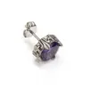 Nuevos pendientes de aro con cruz de circón incrustado de estilo retro de alta gama, pendientes de acero de titanio simples y versátiles para hombres y mujeres, estilo japonés y coreano, venta directa