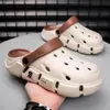Zuecos de Punta Cerrada para Hombres y Mujeres, Nuevo Estilo de Verano, Sandalias de Playa Antideslizantes de Suela Gruesa, Zapatos de Conducir de Suela Gruesa con Tacto Suave, Zuecos para Parejas