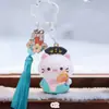 Colgante de perro de toffee esponjoso más vendido, llavero creativo, llavero de pareja, accesorio para bolso, regalo para mejores amigos, venta al por mayor