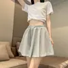 Calça Estilo Ballet para Mulheres, Tamanho Petite, Hot Pants para Uso Externo, Shorts Bufantes para Mulheres, Novo Estilo Verão 2026, Cintura Elástica, Esportivo