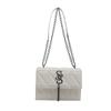 Bolsa Quadrada Pequena Retrô Casual Bolsa Transversal Tendência Nicho 2026 Novo Estilo Corrente Feminina Bolsa de Ombro Simples Bolsa Feminina