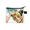Nuevo Monedero de Jojo's Bizarre Adventure Bolsa para Monedas con Cremallera de Dibujos Animados Linda Bolsa Pequeña de Almacenamiento para Estudiantes Venta al por Mayor