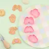 Molde para Galletas de Simulación de Arcilla Serie Gestos, Molde de Presión de Dibujos Animados Saludo de Manos, Herramienta de Horneado DIY