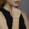 Pulseiras Empilháveis de Novo Produto Transfronteiriças Europeias e Americanas, Pulseiras Empilhadas de Camada Dupla Simples e Ajustáveis com Cravação de Diamantes, Presentes de Joias para Mulheres