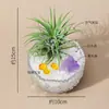 Cristal Natural Fortuna Micro-Paisaje Piña de Aire Grava Desmagnetizada Lingote Adornos de Decoración para Escritorio de Oficina Dormitorio