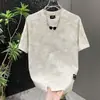 Estilo Novo de Verão Simples e Fashionável Tendência Camisetas de Manga Curta Tops para Homens, Versátil e de Alta Qualidade Camisas de Base Tie-Dye de Meia Manga