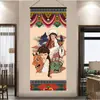 Tíbet Thangka Estatua de Buda Tela Colgante Tela de Pared Tela de Fondo Sala de Estar Pasillo Tapicería de Tela Decoración de Pared Pintura Colgante de Ópera del Tíbet