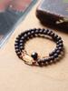 Fragancia Natural Hainan Jiangzhen Qinan Extremadamente Rojo Philippe Triple Cuenta Doble Círculo Pulsera de Cuerda para Hombre y Mujer Serie Mori