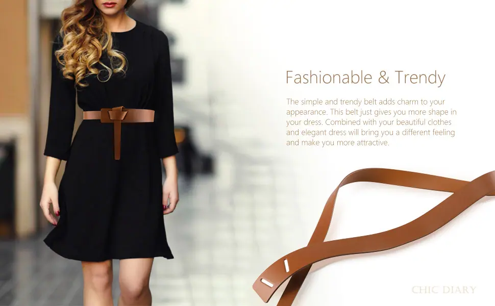 Women's leather belt
