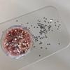 Mini lentejuelas para manicura, joyería, 1 mm, corazones, estrellas, plata láser, ultra delgadas, purpurina, decoración para uñas, material pequeño de joyería