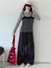 Conjunto de Dos Piezas de Manga Larga a Rayas para Niñas, Moda Coreana Otoño 2026, Nuevo Estilo