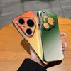 Aplicable a Funda de Teléfono Electroplateada Mate Huawei Pura90Pro P80 Degradado Dos Tonos Gama Alta 70 Protección contra Caídas